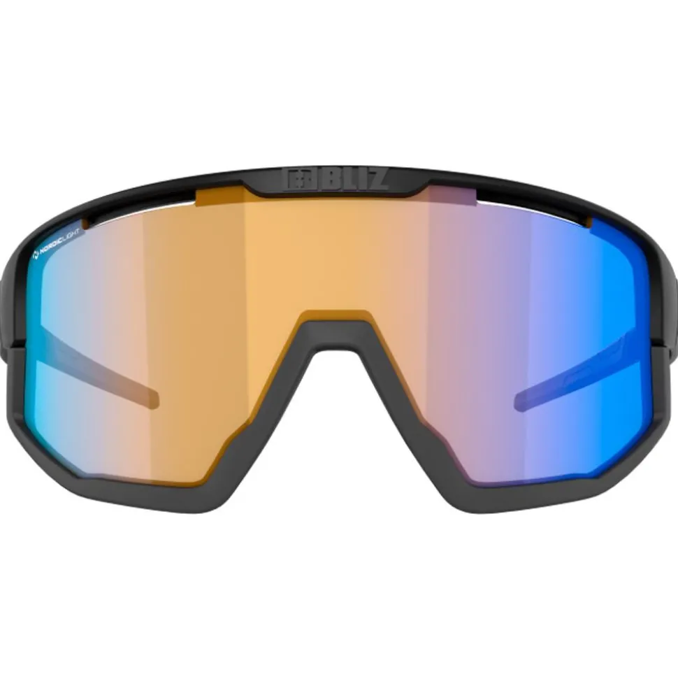 Lunettes de soleil Bliz Vision Matt Black Grey Nano Optics Nordic Light Coral Orange Blue Mirror