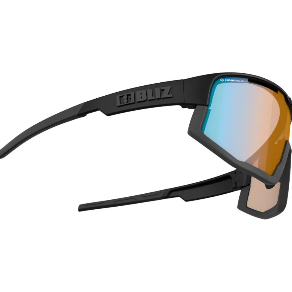 Lunettes de soleil Bliz Vision Matt Black Grey Nano Optics Nordic Light Coral Orange Blue Mirror