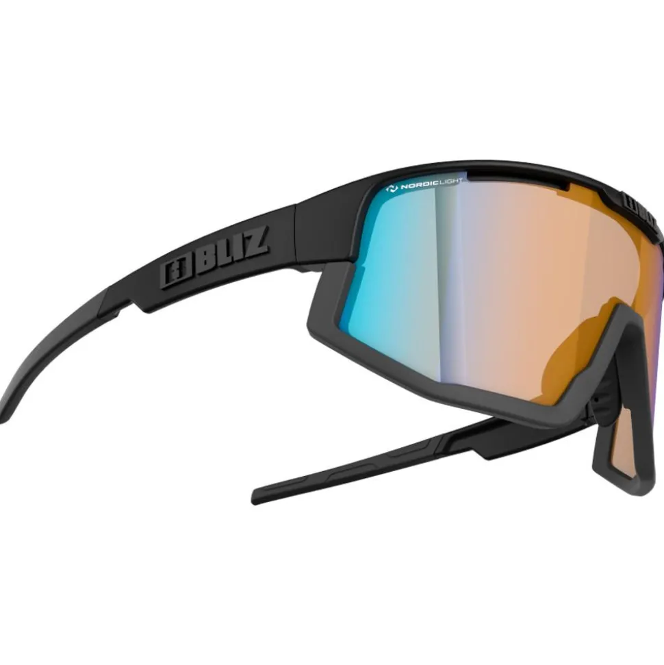 Lunettes de soleil Bliz Vision Matt Black Grey Nano Optics Nordic Light Coral Orange Blue Mirror