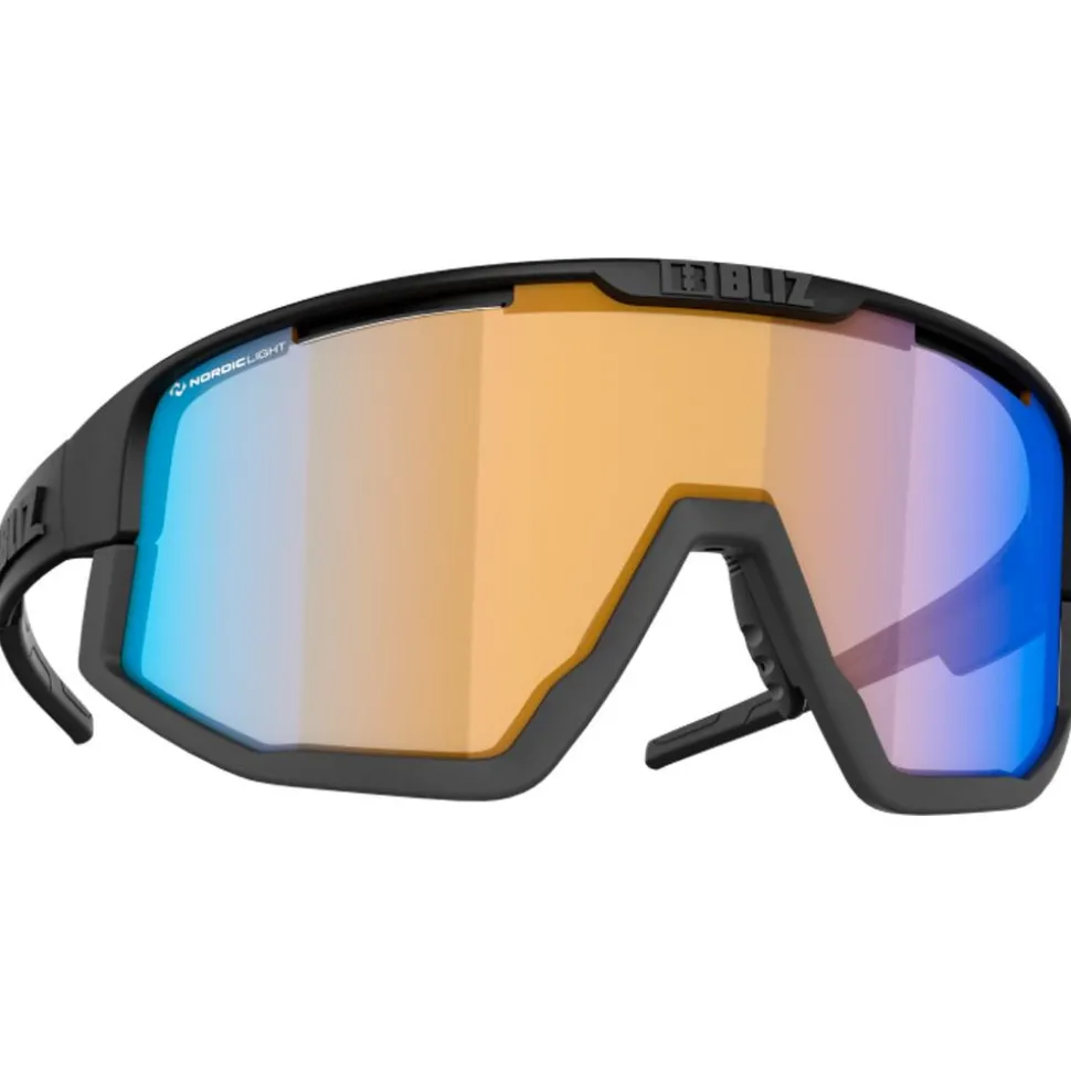 Lunettes de soleil Bliz Vision Matt Black Grey Nano Optics Nordic Light Coral Orange Blue Mirror
