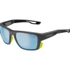 Lunettes de soleil Bollé Airdrift Black Matte Acid Sky Blue Polarized