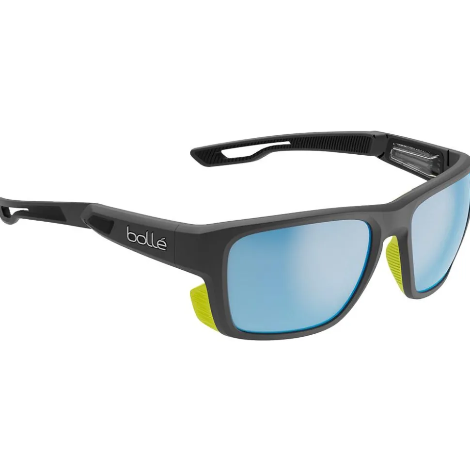 Lunettes de soleil Bollé Airdrift Black Matte Acid Sky Blue Polarized