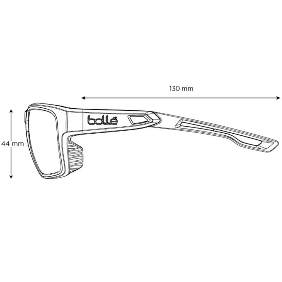 Lunettes de soleil Bollé Airdrift Black Matte Acid Sky Blue Polarized