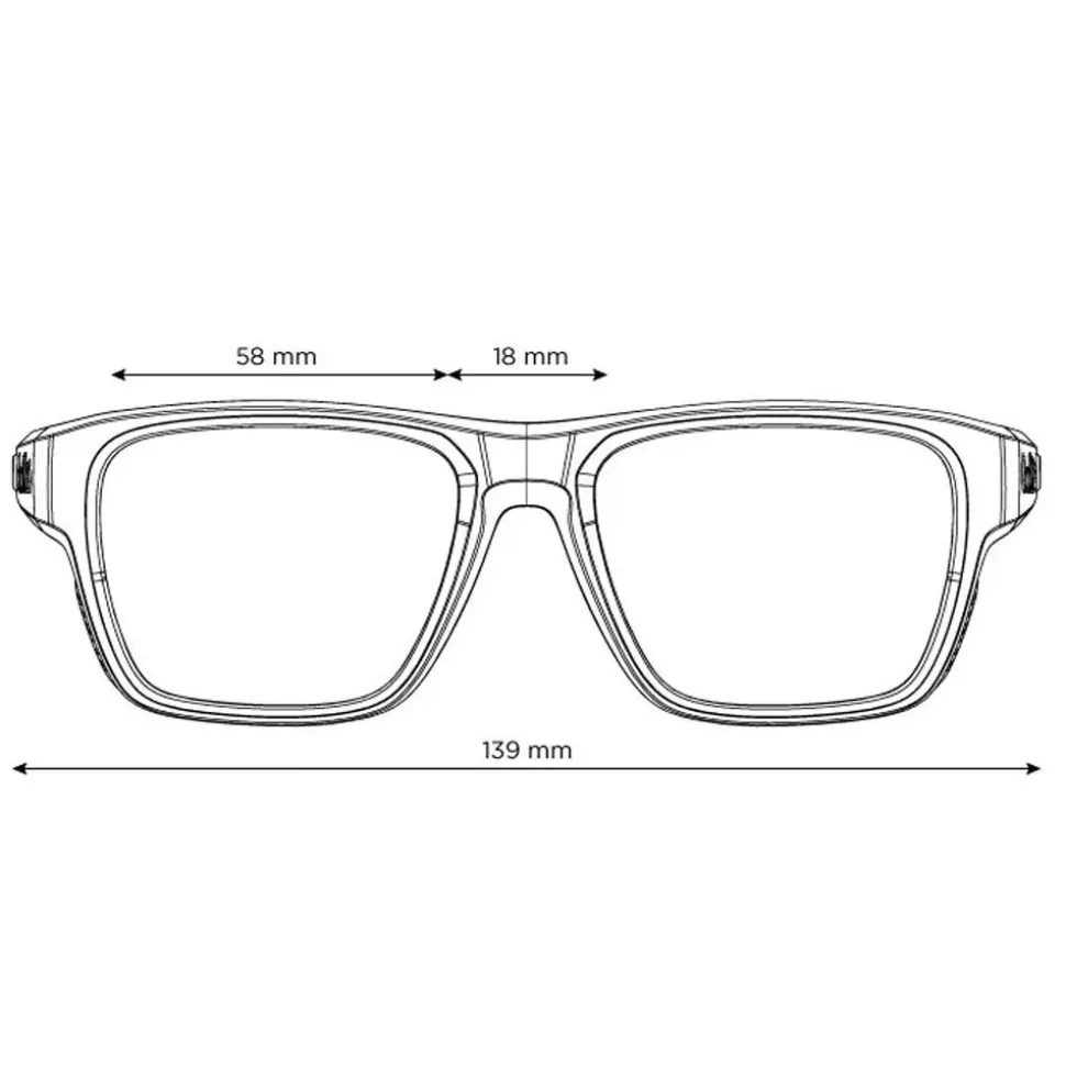 Lunettes de soleil Bollé Airdrift Black Matte Acid Sky Blue Polarized