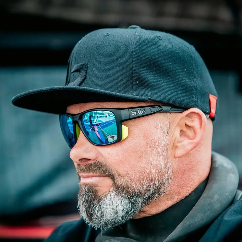 Lunettes de soleil Bollé Airdrift Black Matte Acid Sky Blue Polarized