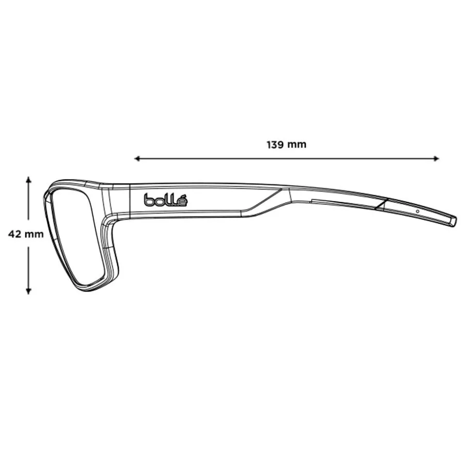 Lunettes de soleil Bollé Status Black Matte Brown Blue