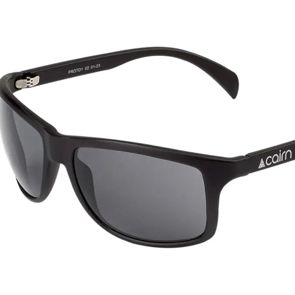 Lunettes de soleil Cairn Takao Mat Black Silver Polarized