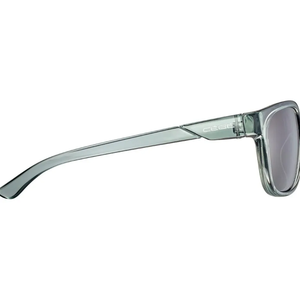 Lunettes de soleil Cebe Ayden Translucent Good Grey Matte Zone Blue Light Brown Cat.3