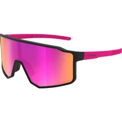 Lunettes de soleil Cebe Outflow Matt Black Pink Rose Red Mirror
