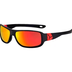 Lunettes de soleil Cebe Scrat Matte Black Red Zone Blue Light Grey Red