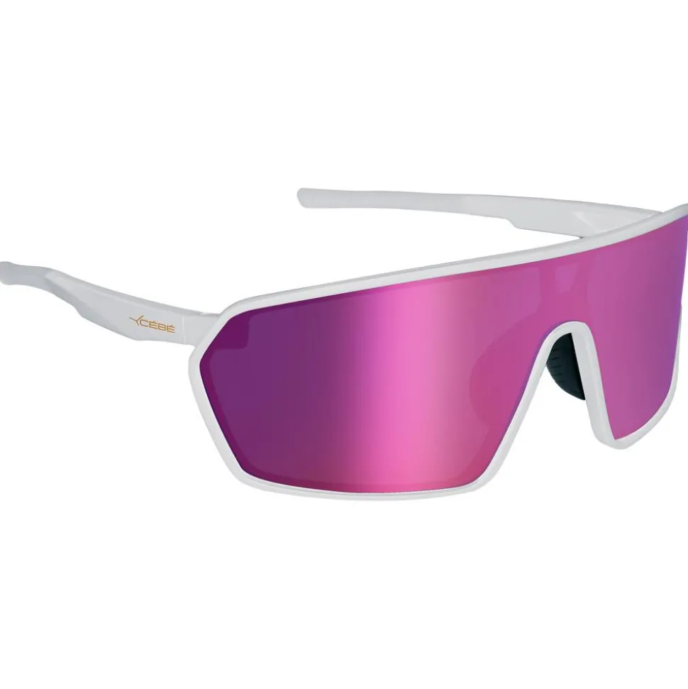 Lunettes de soleil Cebe Terra Matt White Purple Mirror