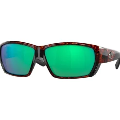 Lunettes de soleil Costa Del Mar Tuna Alley Tortoise Green Mirror Polarized