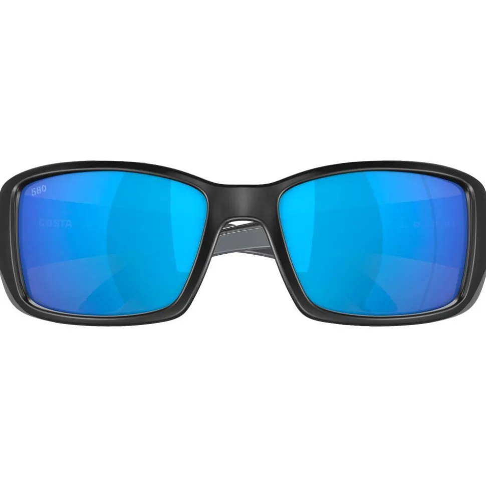 Lunettes de soleil Costa Del Mar Blackfin Matte Black Blue Mirror Polarized