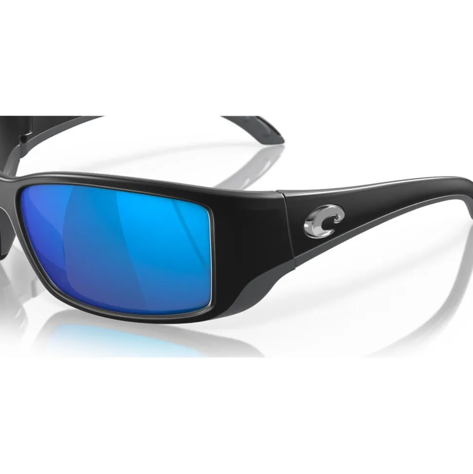 Lunettes de soleil Costa Del Mar Blackfin Matte Black Blue Mirror Polarized