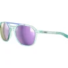 Lunettes de soleil Julbo Slack Cover Translucide Brillant Menthe Gris Clair Spectron 3