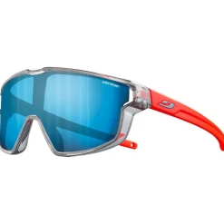 Lunettes de soleil Julbo Fury Mini Translucide Brillant Gris Orange Fluo Mat Spectron 3