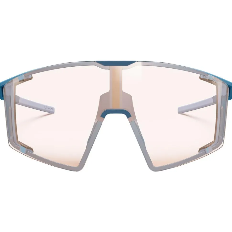 Lunettes de soleil Julbo Edge Cover Mat Bleu Gris Spectron Hd 4 Polarized