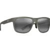 Lunettes de soleil Maui Jim Puakea Gris Vert Mat Neutral Grey Minéral Superthin