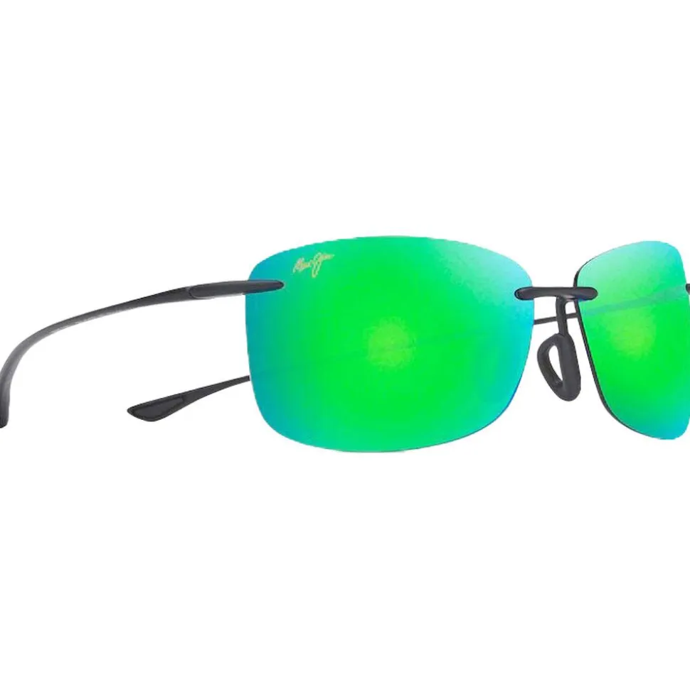 Lunettes de soleil Maui Jim Akau Matte Black Mauipure Lt Mauigreen
