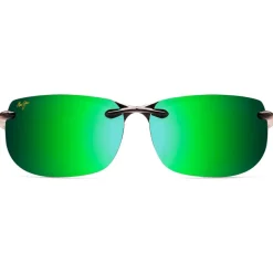 Lunettes de soleil Maui Jim Banyans Noir Brillant MauiGreen MauiBrilliant