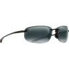 Lunettes de soleil Maui Jim Ho’okipa Reader 2,0 Noir Brilliant Gris Neutre MauiBrilliant