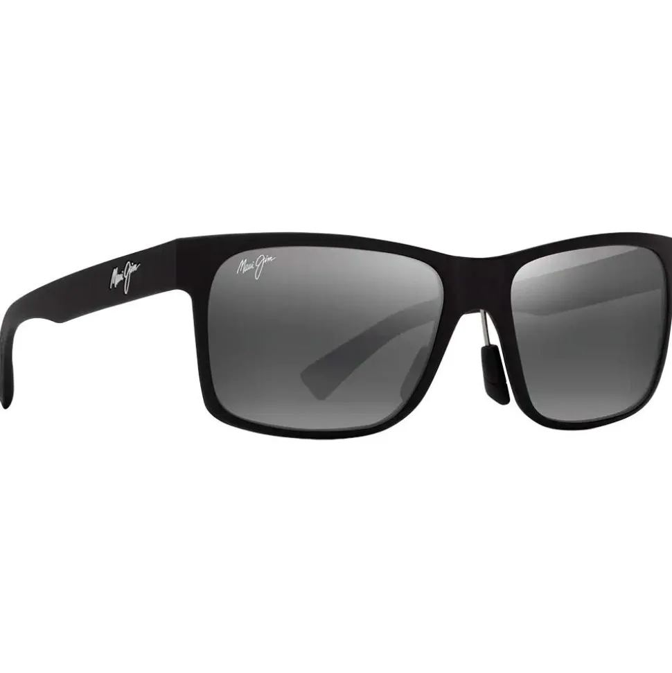 Lunettes de soleil Maui Jim Hoopili Matte Black Neutral Grey Mineral Superthin