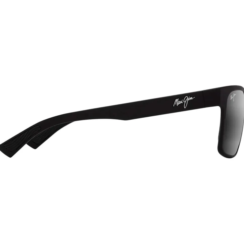 Lunettes de soleil Maui Jim Hoopili Matte Black Neutral Grey Mineral Superthin