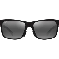 Lunettes de soleil Maui Jim Hoopili Matte Black Neutral Grey Mineral Superthin