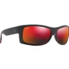 Lunettes de soleil Maui Jim Equator Noir Rouge Hawail Lava Mineral SuperThin