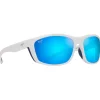 Lunettes de soleil Maui Jim Nuu Landing Blanc Blue Hawaii Mineral Superthin