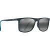 Lunettes de soleil Maui Jim Makamae Bleu Mat Neutral Grey Minéral Superthin