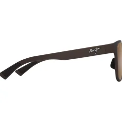 Lunettes de soleil Maui Jim Paulele Asian Fit Brun Mat Bronze HCL Minéral Superthin