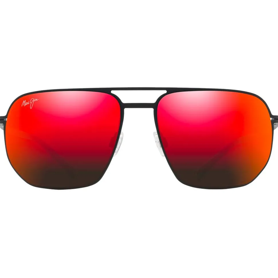 Lunettes de soleil Maui Jim Shark's Cove Noir Mat Hawaii Lava MauiBrilliant