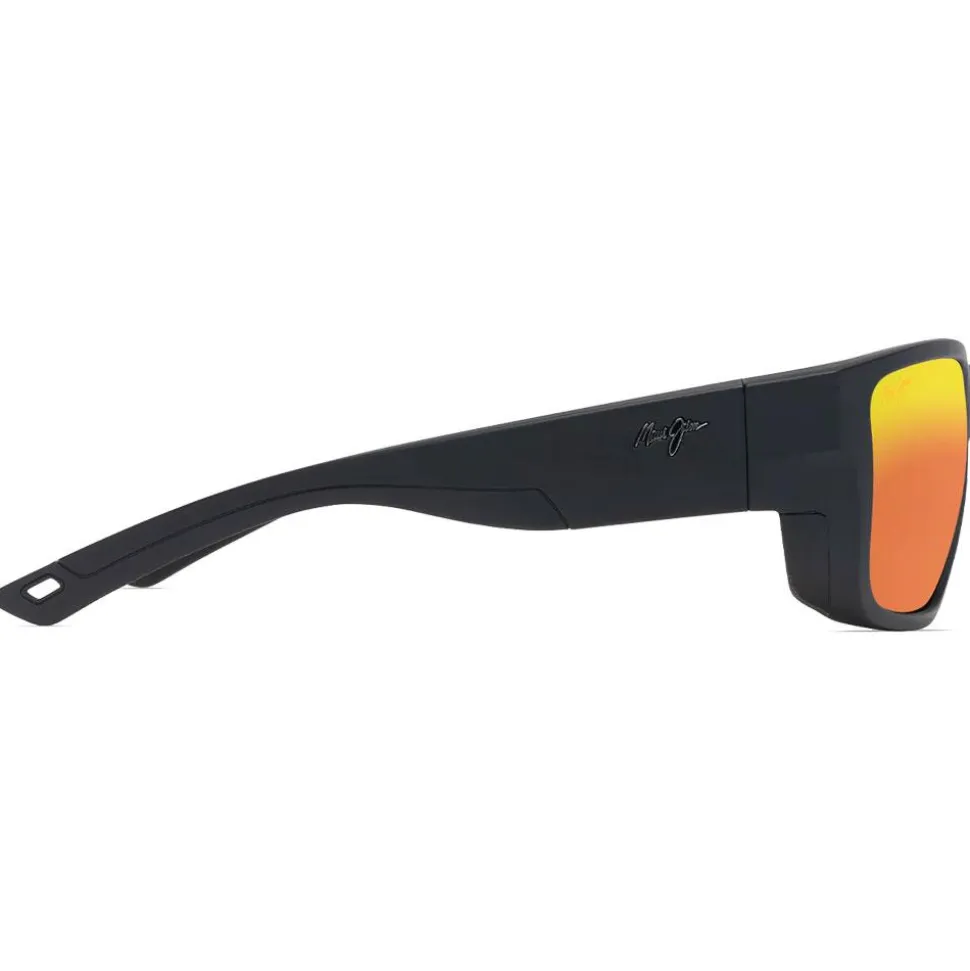 Lunettes de soleil Maui Jim Amberjack Matte Black Hawaii Lava MauiBrilliant