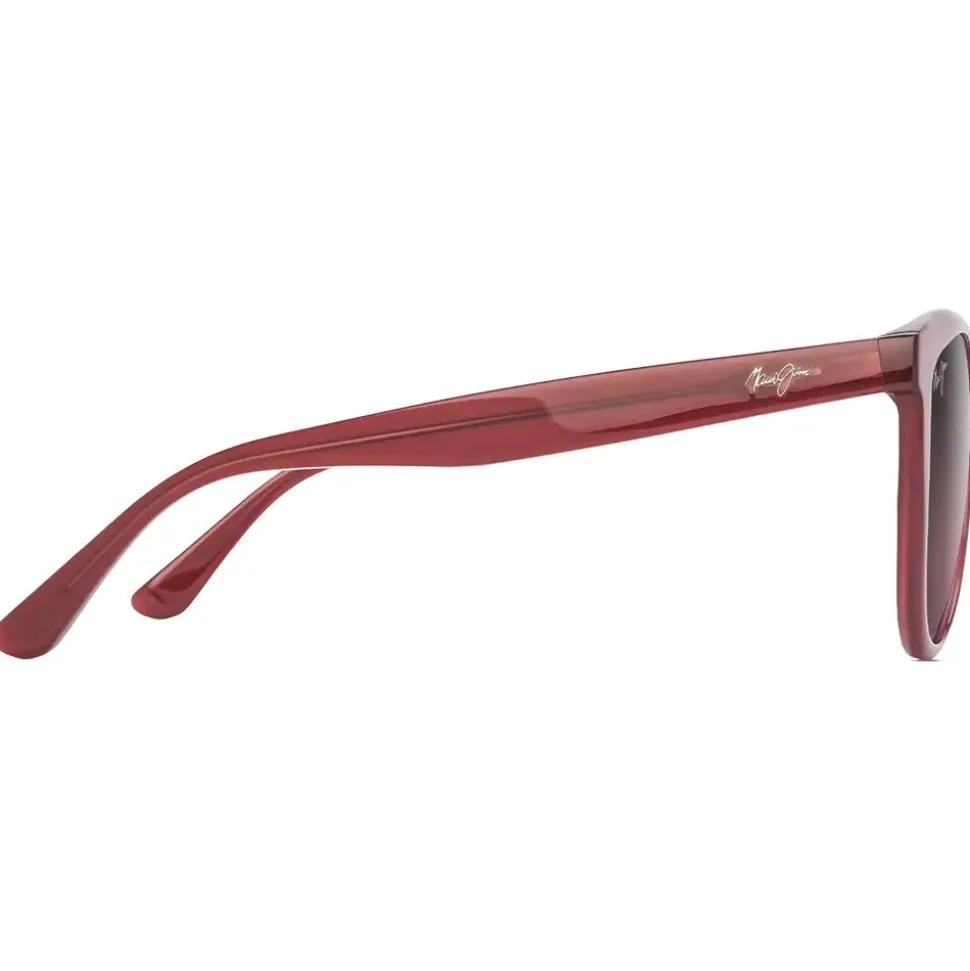 Lunettes de soleil Maui Jim Glory Glory Framboise Transparente Maui Rose Minéral SuperThin