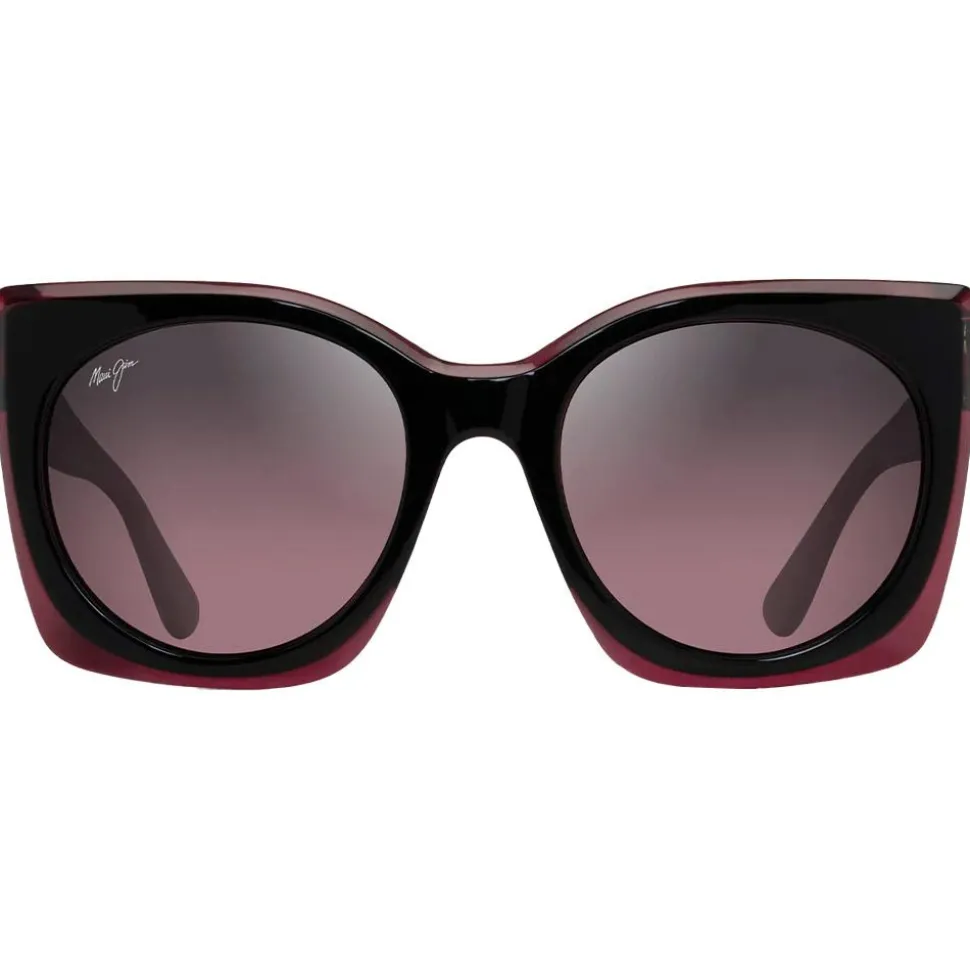 Lunettes de soleil Maui Jim Pakalana Cerise Noire Maui Rose Minéral SuperThin