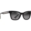 Lunettes de soleil Maui Jim Hiwahiwa Shiny Black Trans Light Grey Neural Grey Mineral Superthin