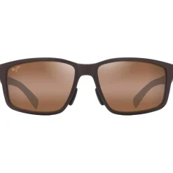 Lunettes de soleil Maui Jim Walewaha Asian Fit Metal Matte Brown Hcl Bronze Mineral Superthin