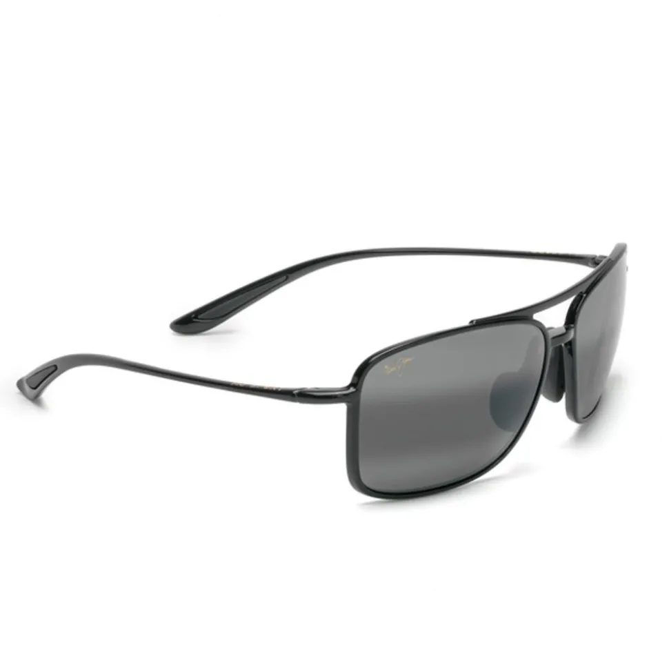 Lunettes de soleil Maui Jim Kaupo Gap Black Gloss Grey Mauibrilliant