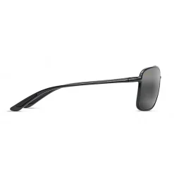 Lunettes de soleil Maui Jim Kaupo Gap Black Gloss Grey Mauibrilliant