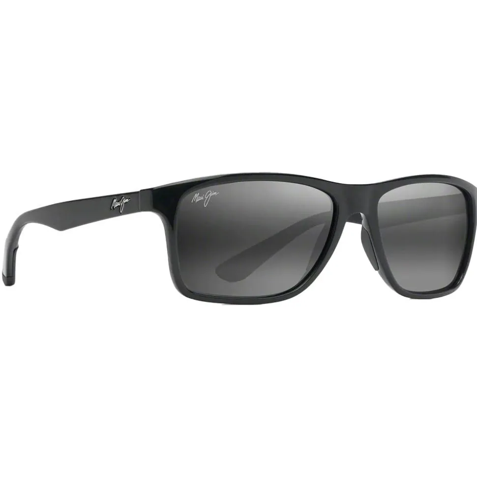Lunettes de soleil Maui Jim Onshore Noir Brillant Gris Neutre Minéral SuperThin