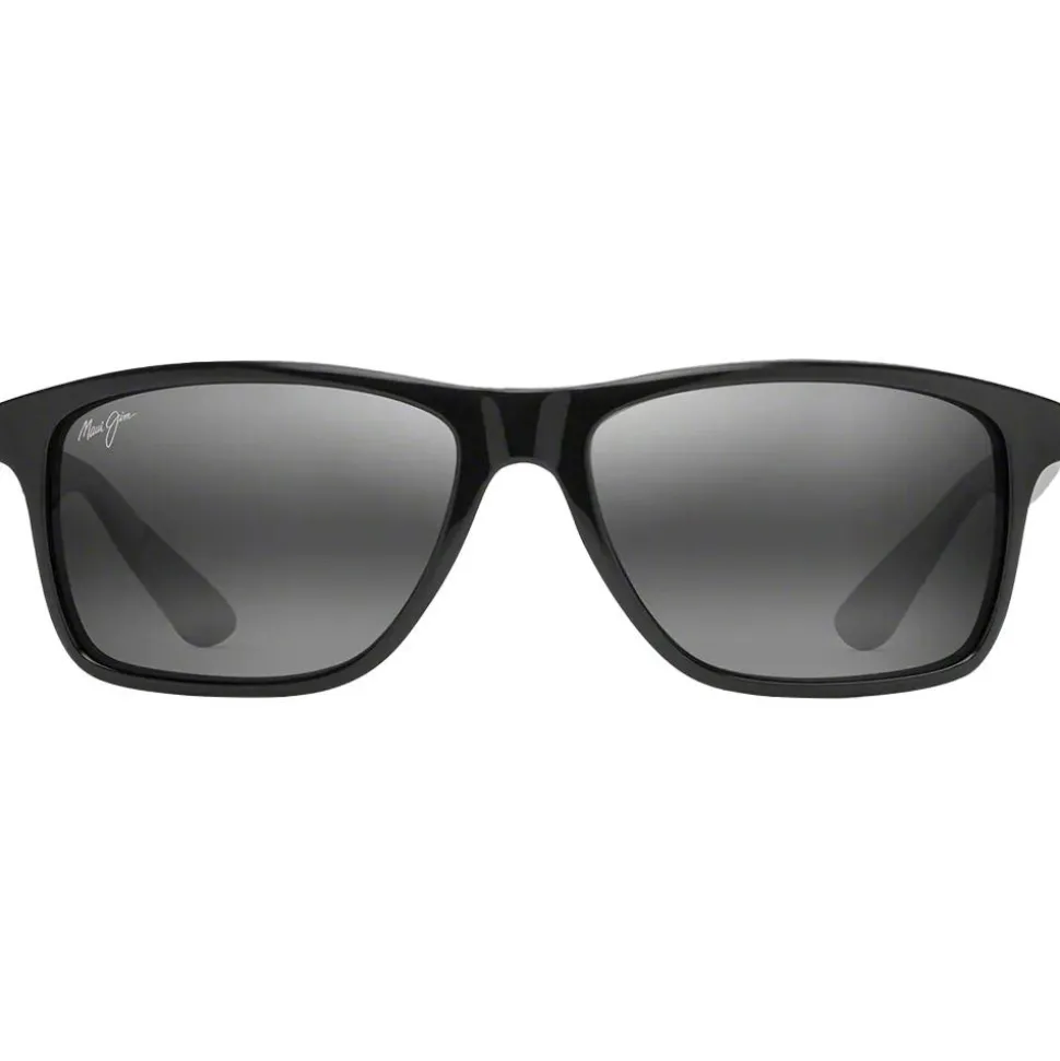 Lunettes de soleil Maui Jim Onshore Noir Brillant Gris Neutre Minéral SuperThin