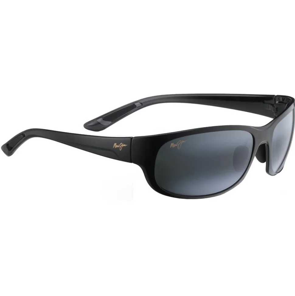 Lunettes de soleil Maui Jim Twin Falls Noir Brillant Gris Neutre