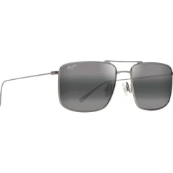 Lunettes de soleil Maui Jim Aeko Matte Titanium Gris Neutre MauiPure
