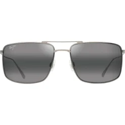 Lunettes de soleil Maui Jim Aeko Matte Titanium Gris Neutre MauiPure