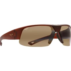 Lunettes de soleil Maui Jim Switchbacks Brun Foncé Mat Bronce Hcl Polycarbonate