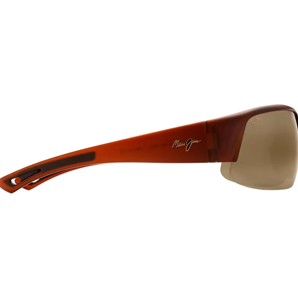 Lunettes de soleil Maui Jim Switchbacks Brun Foncé Mat Bronce Hcl Polycarbonate