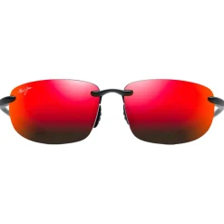 Lunettes de soleil Maui Jim Hookipa Asian Fit Noir Mat Hawaii Lava MauiPure