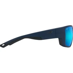 Lunettes de soleil Maui Jim Amberjack Bleu Marine Foncé Mat Blue Hawaii Mineral Superthin
