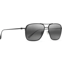 Lunettes de soleil Maui Jim Beaches Matte black Grey Maui Brilliant Bi-Gradient Grey